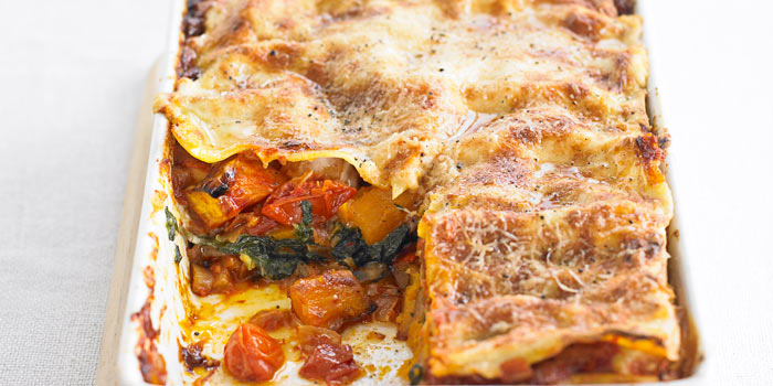 Pumpkin lasagne